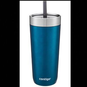 Contigo Luxe Stainless Steel Tumbler with Spill-Proof Lid and Straw